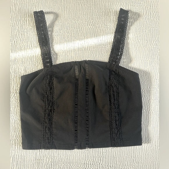 Blue Blush Tops - Blue Blush Fitted Sleeveless Bustier Tank Top Medium